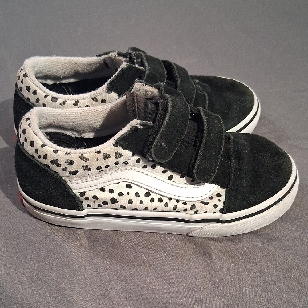 Vans Kids Black and White Sneakers